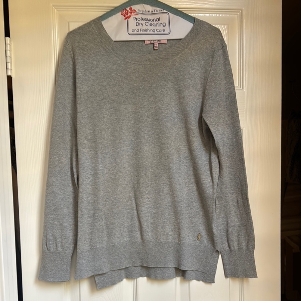 Juicy Couture Cotton/Cashmere Blend Gray Women's Sweater